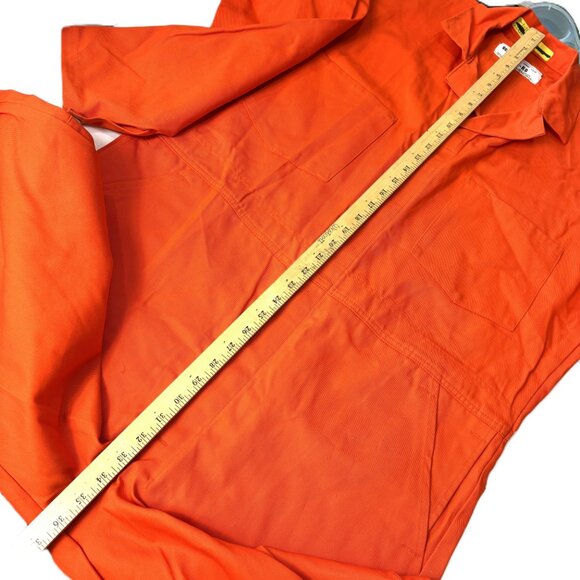 Orange Coveralls Official Garment Corporation of America 100% Cotton  46 RG - Picture 9 of 14